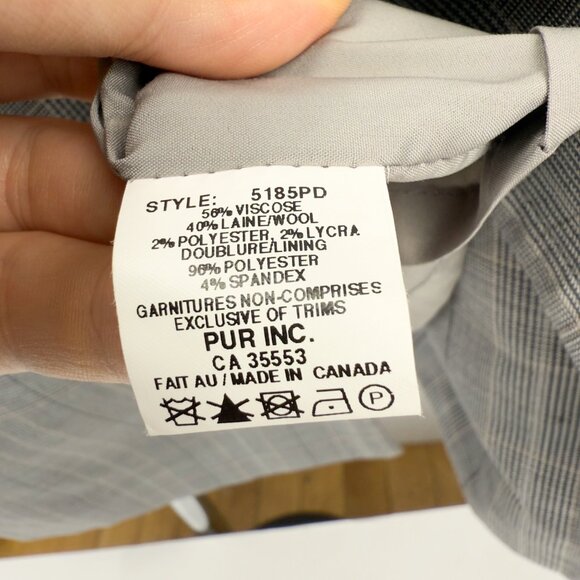 IRIS SETLAKWE Wool Blend Button-Up Double-Breasted Plaid Sheath Gray Dress 12 - Picture 11 of 12